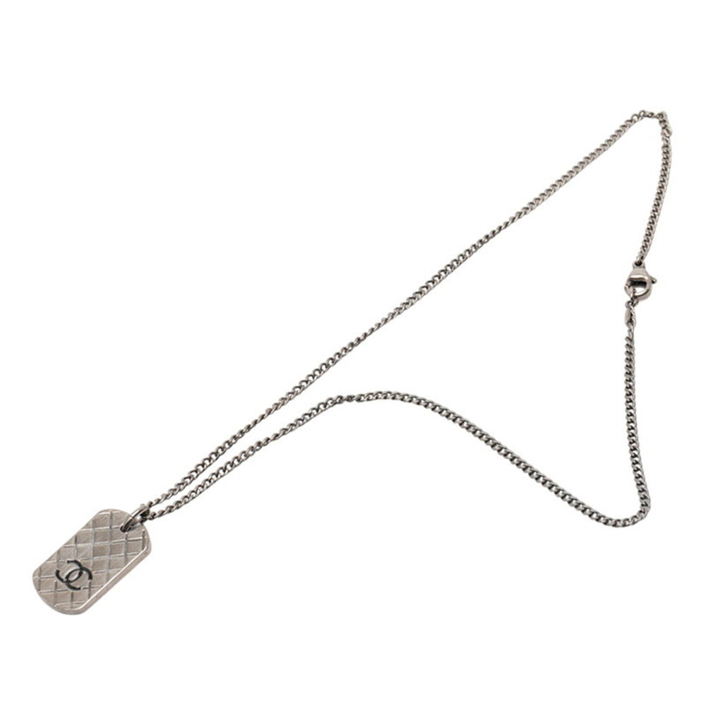CHANEL Silver Logo Necklace - Picture 3 of 6